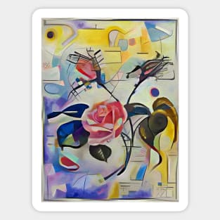 Kandinsky Rose Sticker